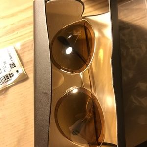 NEW!Olive peoples Gwynne 62 round flash sunglass